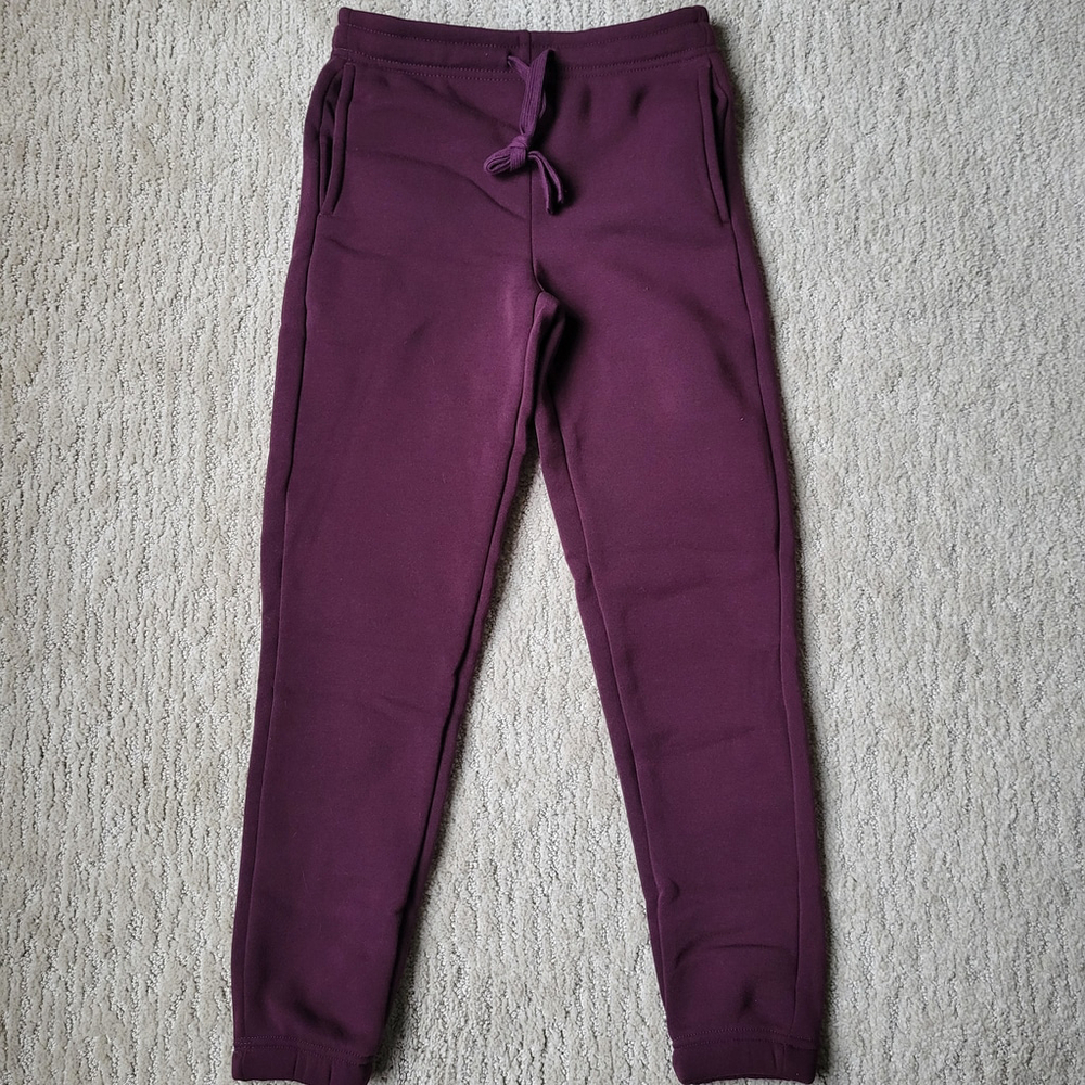Boy’s Real Essentials Sweatpants with Pockets – Burgundy – Size M – NWOT - Picture 2 of 8